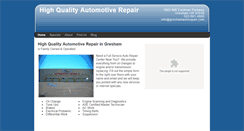 Desktop Screenshot of greshamautorepair.com