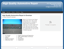 Tablet Screenshot of greshamautorepair.com